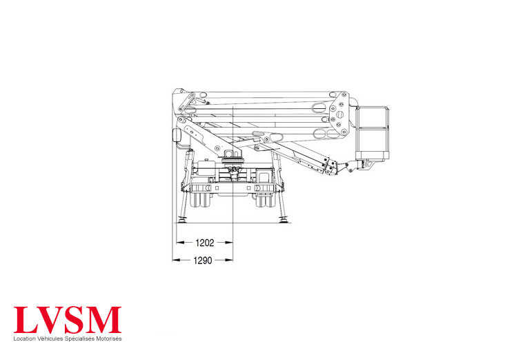 schema camion porte nacelle