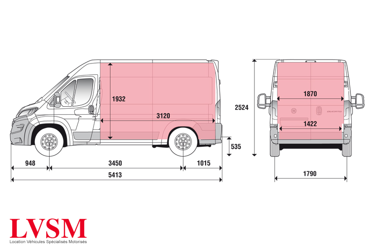Véhicule location camion utilitaire 11,5 m3 3t5